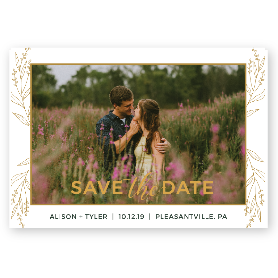 four photo save the date